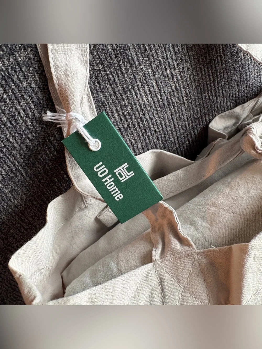NEW Urban Outfitters UO Home Washed Cotton Tassel Duvet Cover King